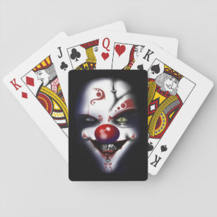 Evil Clown Replacement Surgeon Scary Wicked Playing Cards