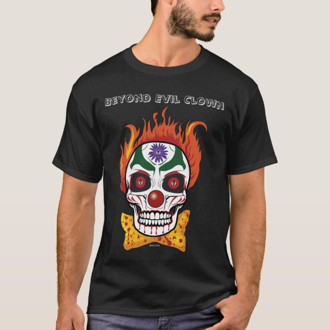 Evil Clown Skull Demon Men's Tshirt (Front)