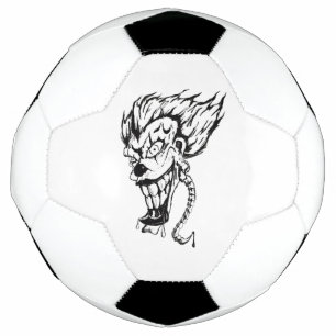 Evil clown Soccer ball