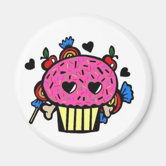 Evil Cupcake Magnet (Front)