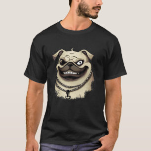 Evil Dog Pug Halloween 1 T-Shirt