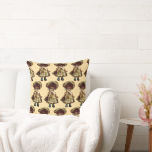 evil dora the doll art  haunted pillow cushion
