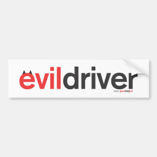 evil driver bumper sticker