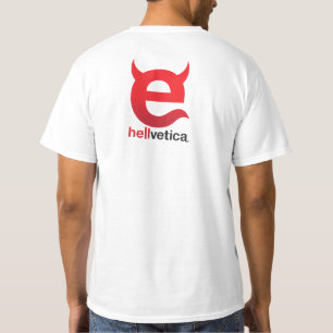 Evil "e" hellvetica T-Shirt