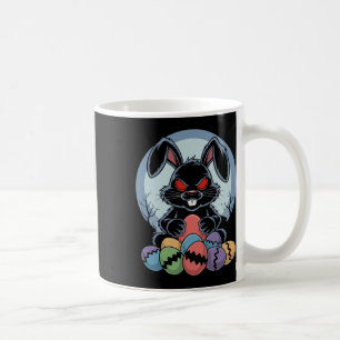 Evil Easter Bunny Scary Horror Rabbit Red Eyes Mon Coffee Mug