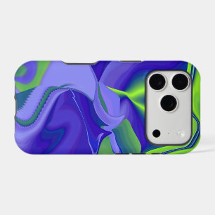 Evil Eye , 3D Abstract in green blue purple