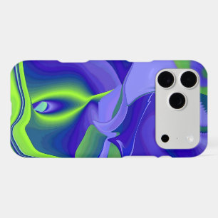 Evil Eye , 3D Abstract in green blue purple