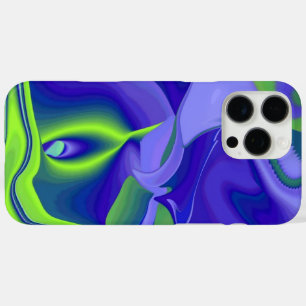 Evil Eye , 3D Abstract in green blue purple iPhone 16 Pro Max Case