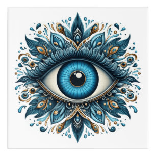 Evil eye acrylic print