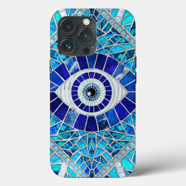 Evil Eye Amulet Mosaic Art Case-Mate iPhone Case (Back)