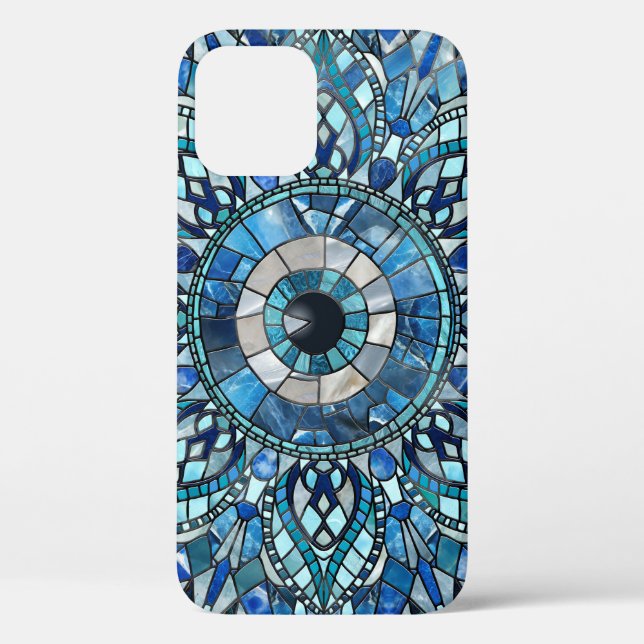 Evil Eye Amulet Mosaic Mandala Art Case-Mate iPhone Case (Back)
