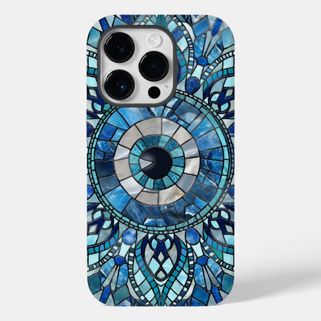 Evil Eye Amulet Mosaic Mandala Art Case-Mate iPhone Case (Back)