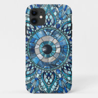 Evil Eye Amulet Mosaic Mandala Art