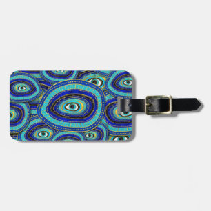 Evil Eye Amulet Pattern Luggage Tag