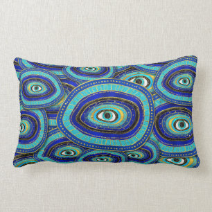 Evil Eye Amulet Pattern Lumbar Cushion