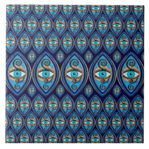 Evil Eye Amulet Pattern Tile
