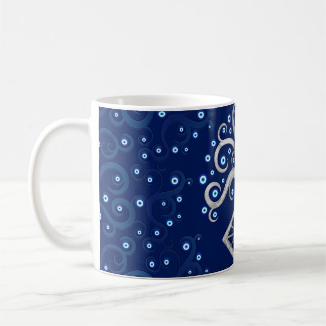 Evil Eye Amulet Tree Coffee Mug (Left)
