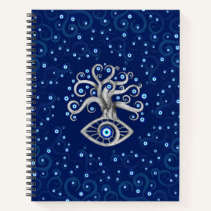 Evil Eye Amulet Tree Notebook