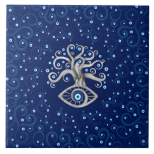 Evil Eye Amulet Tree Tile