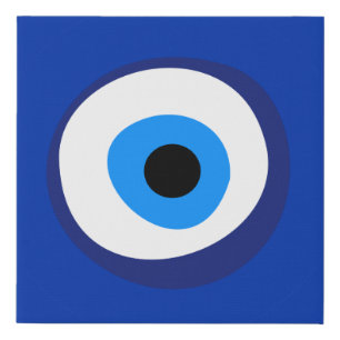 evil eye ancient symbol antiquity talisman superst faux canvas print