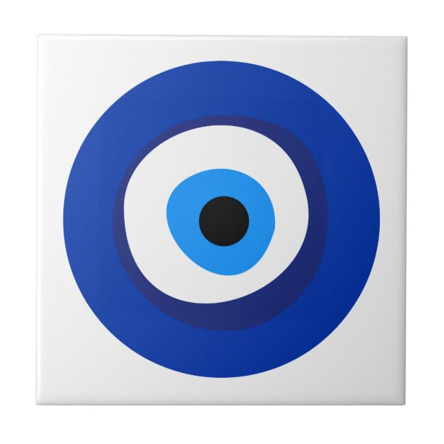 evil eye ancient symbol antiquity talisman superst tile (Front)