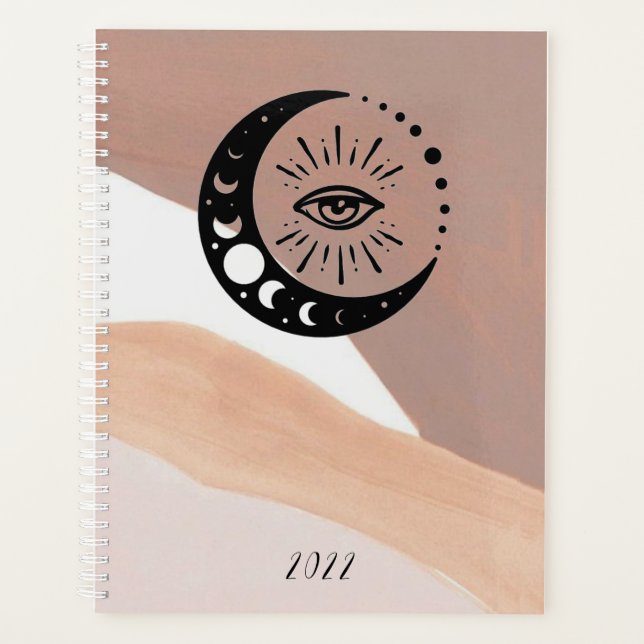 Evil eye and moon phases planner (Front)