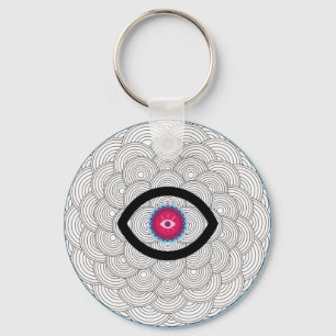 Evil Eye Art Keychain
