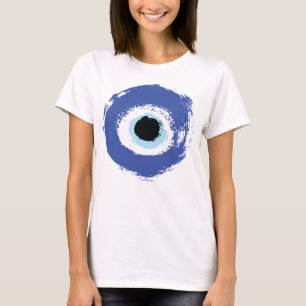 Evil Eye Artistic Blue Greek T-Shirt