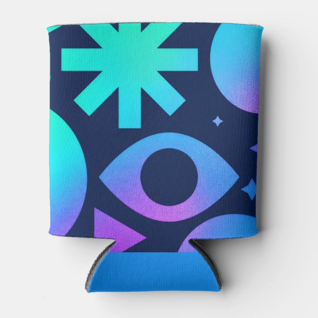 Evil Eye Beverage Cooler Cosmic Teal Purple Mystic (Front)