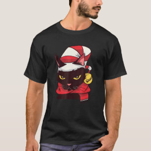 Evil Eye Black Cat Hat Scarf Christmas Motif T-Shirt