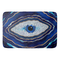 Evil Eye Blue Agate Geode Ditital Art