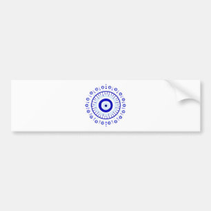 Evil Eye Burst Bumper Sticker