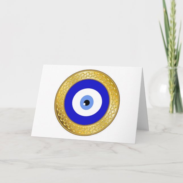 evil eye card-gold card (Front)