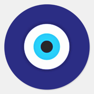 Evil Eye Charm Classic Round Sticker