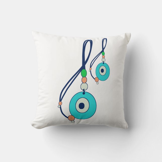 Evil Eye Charm Cushion (Front)