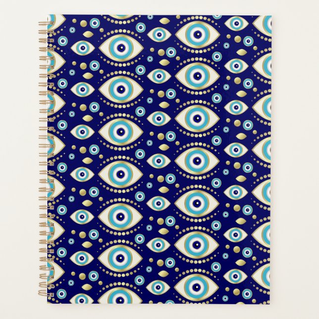 Evil Eye Charm Pattern Planner (Front)