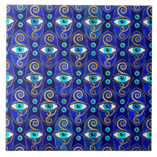 Evil Eye Charm Pattern Tile