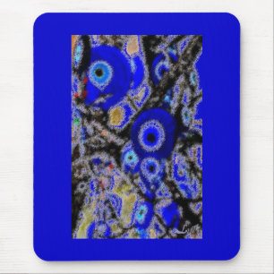 EVIL EYE CHARMS MOUSE MAT