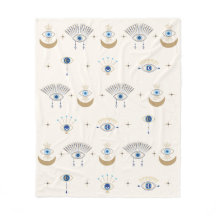 Evil Eye Fleece Blanket