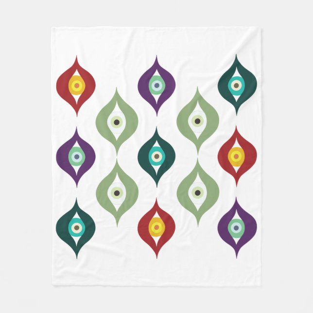 Evil Eye Fleece Blanket (Front)