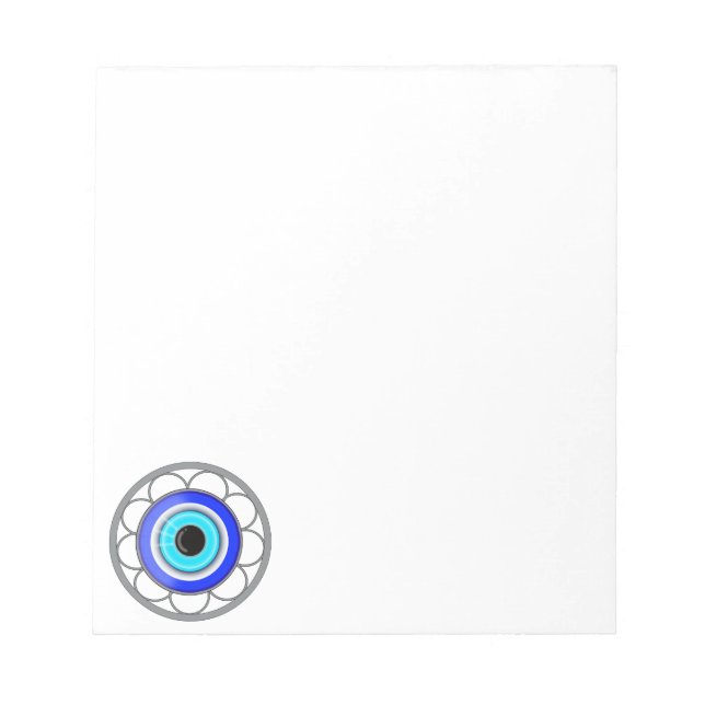 Evil Eye Good Luck Charm On A - Notepad (Front)