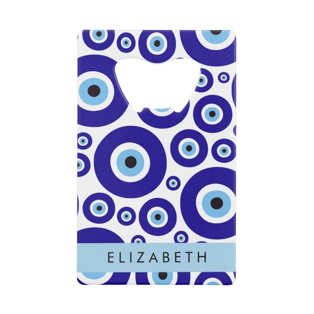 Evil Eye, Greek Eye, Turkish Eye, Mati, Your Name (Front)