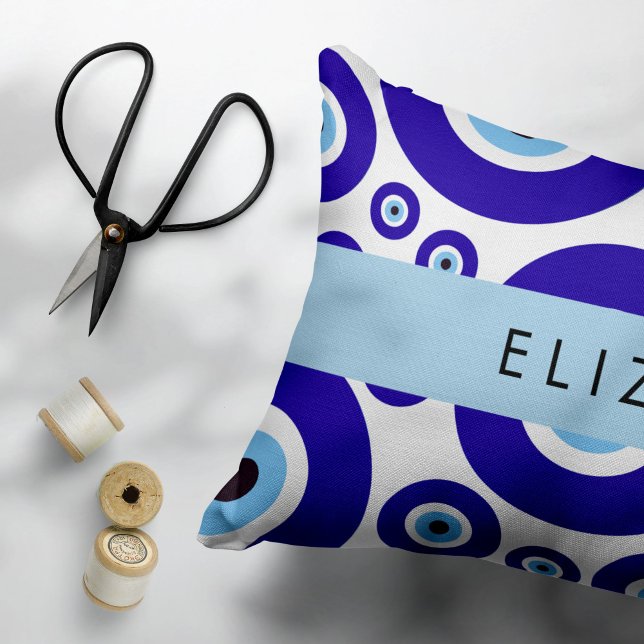 Evil Eye, Greek Eye, Turkish Eye, Mati, Your Name Pillowcase (Creator Uploaded)