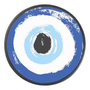 EVIL EYE HOCKEY PUCK