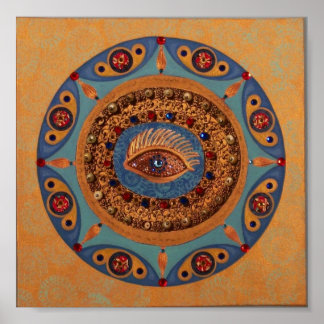 Evil Eye Mandala: Original Art Poster