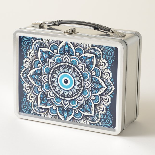 Evil eye metal lunch box (Front)