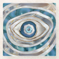 Evil Eye Mineral textures and gold