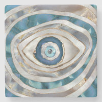 Evil Eye Mineral textures and gold