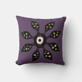 Evil Eye Monster Creepy Weird Gothic Art Cushion