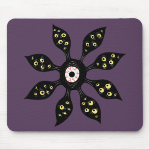 Evil Eye Monster Creepy Weird Gothic Art Mouse Mat